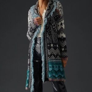 Anthropologie pilcro shooting star fringe cardigan